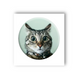 3D-стикер "Мэм удивлен кот"