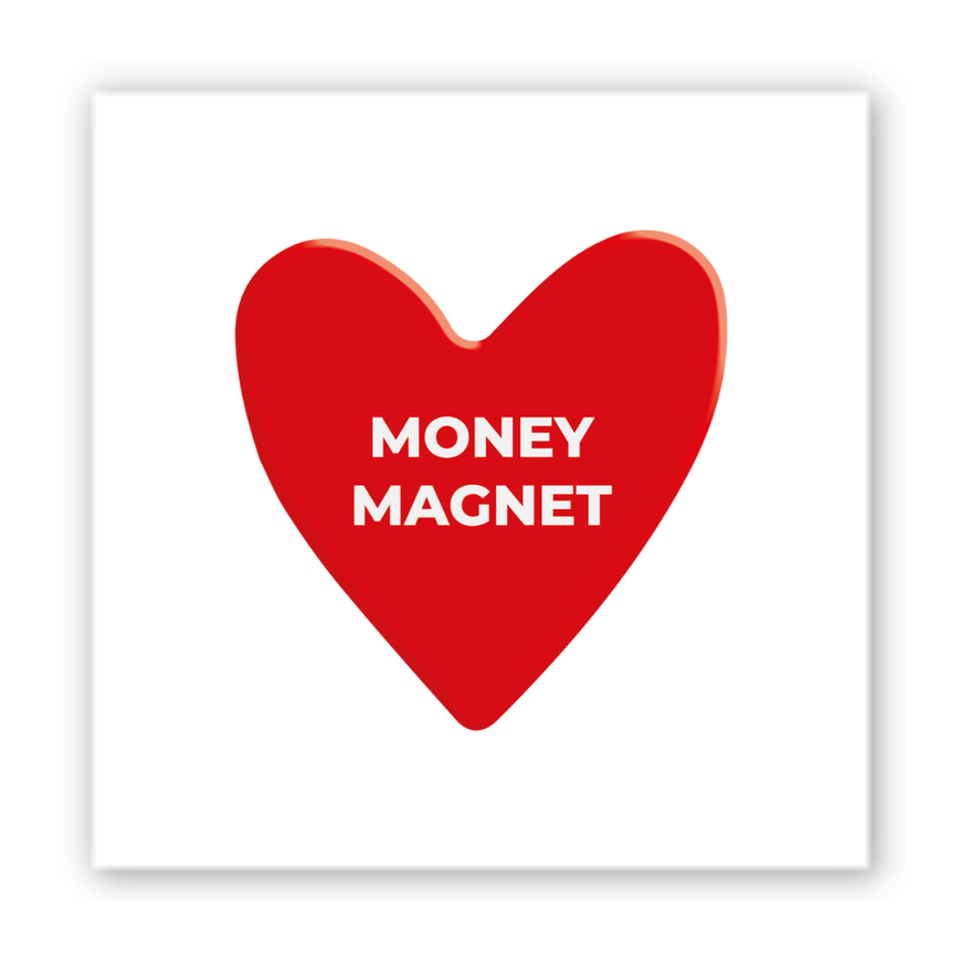Объемная наклейки "Cash magnet"