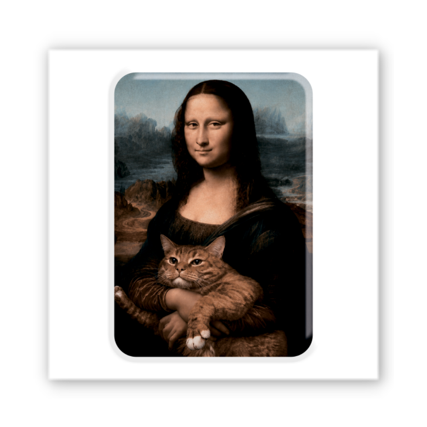 3D наклейка "Mona Kitty"