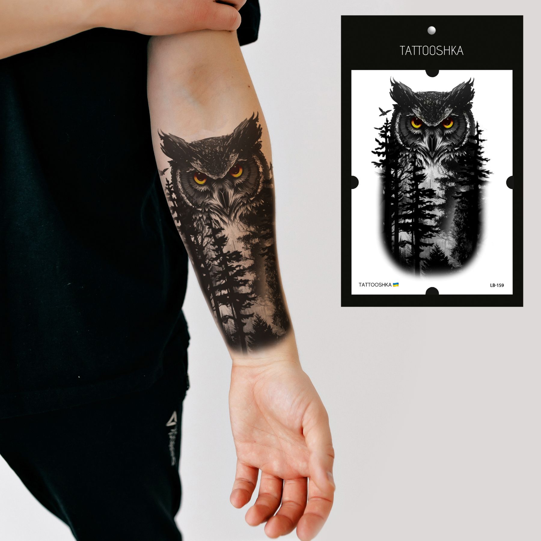 Сова: эскизы татуировок (70 фото)