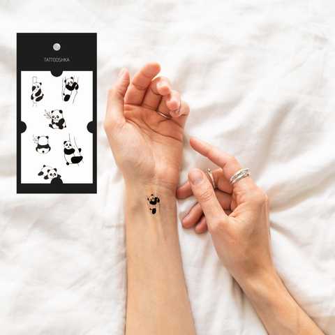 Тату (татуировка) Панда: мужские и женские татуировки, фото и эскизов от лучших тату-мастеров