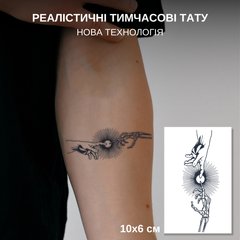 Долгосрочное тату "Touch" темнеет через 24 часа