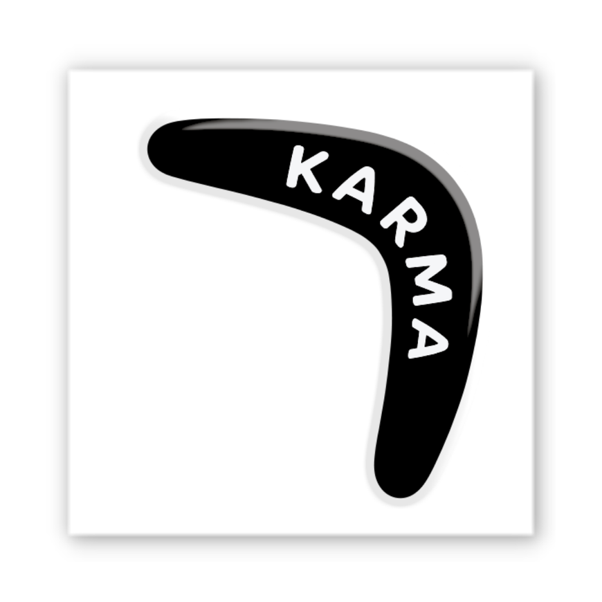 Обʼємна 3D наклейка "Karma"