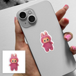 Объемная 3D наклейка "Labubu Pink"