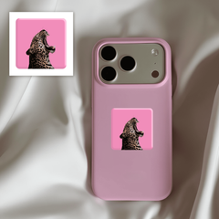 Об'ємна наліпка "Pink wild cat"