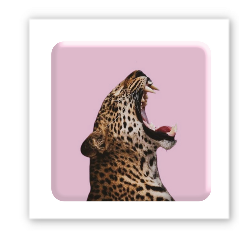 Тимчасове 3D-стікер "Pink wild cat"
