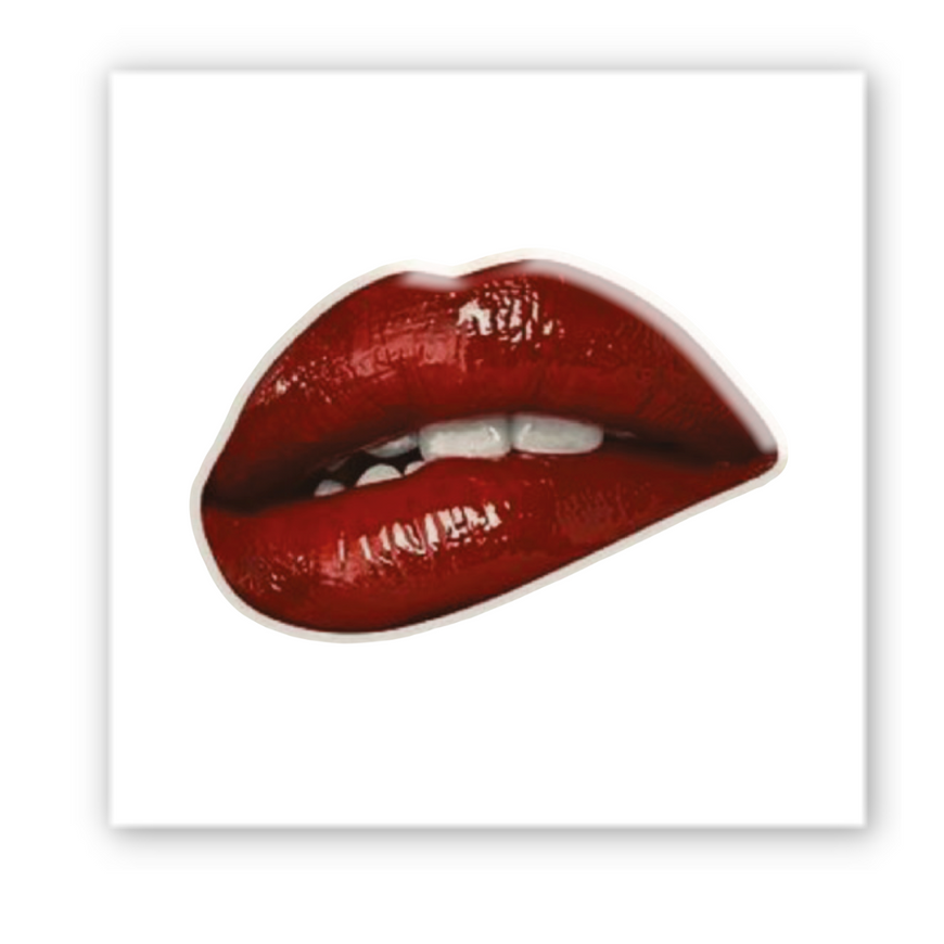 Временное 3D-стикер "Red lips"