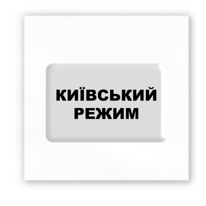 Тимчасове Об'ємна наліпка "Київський режим"