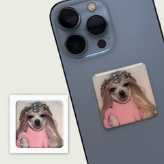 Временное 3D-стикер "Мем собачка"