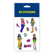 3D-стикеры "Барби" Набор 6 стикеров