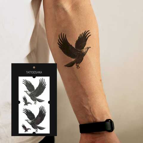 Татуировки орла - векторное графическое изображение