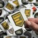 ОПТ Смоляні 3D стікери з шевроном 7&times;7 см від 10 шт