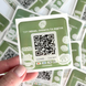 3D наклейки з QR-кодом 5&times;5 см оптом від 100 шт
