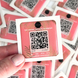 3D наклейки з QR-кодом 5&times;5 см оптом від 100 шт