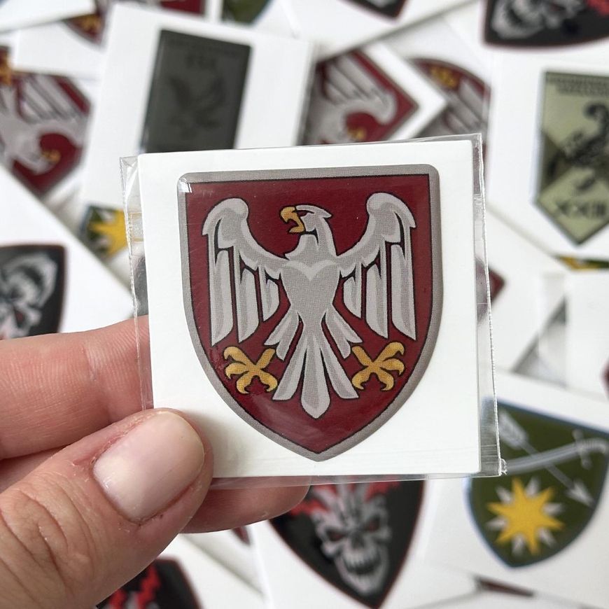ОПТ Смоляні 3D стікери з шевроном 7&times;7 см від 10 шт