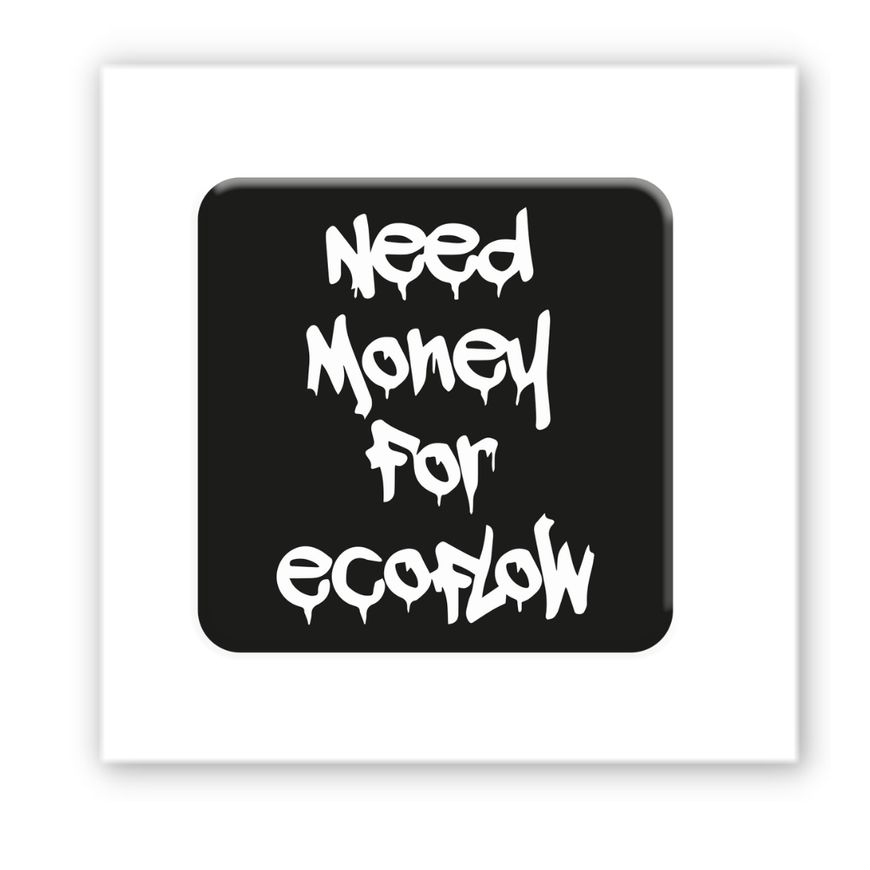 Тимчасове Об'ємна наліпка "Need Ecoflow"