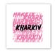 Объемная наклейка "KHARKIV pink mood"