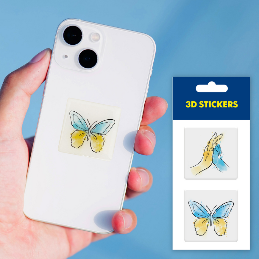 Временное 3D-стикеры "Бабочка"