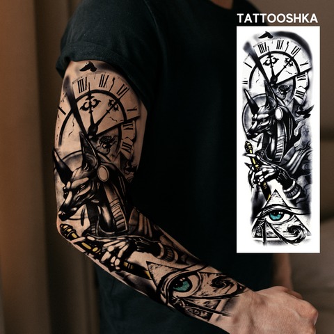 Тату (татуировка) Анубис: мужские и женские татуировки, фото и эскизов от лучших тату-мастеров
